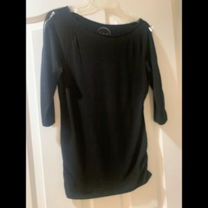 INC Black 3/4 Sleeve Top